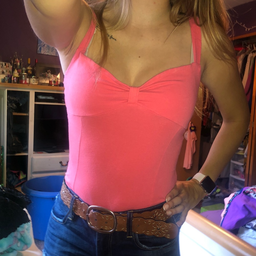 Bright colored tank top